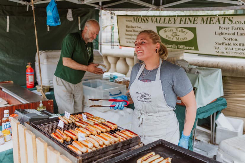 Moss Valley Fine Meats at a market